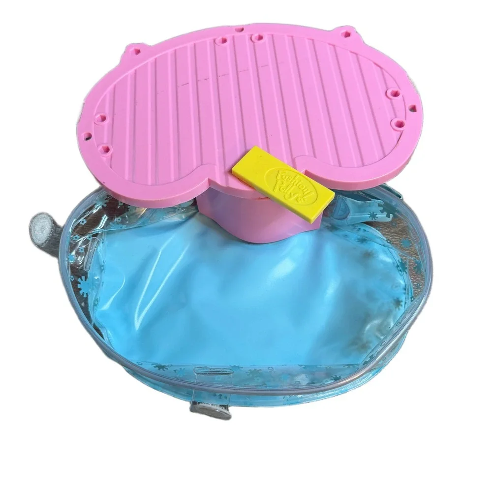 Vintage 2002 Fashion Polly Pocket Splash n Slide Pool Playset Pink Blue